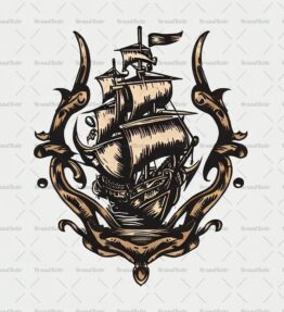 Antikes Piratenschiff